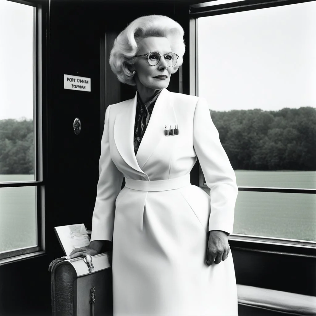 [photo by Helmut Newton] Met Colonel Sanders wife in the state of Kentucky
