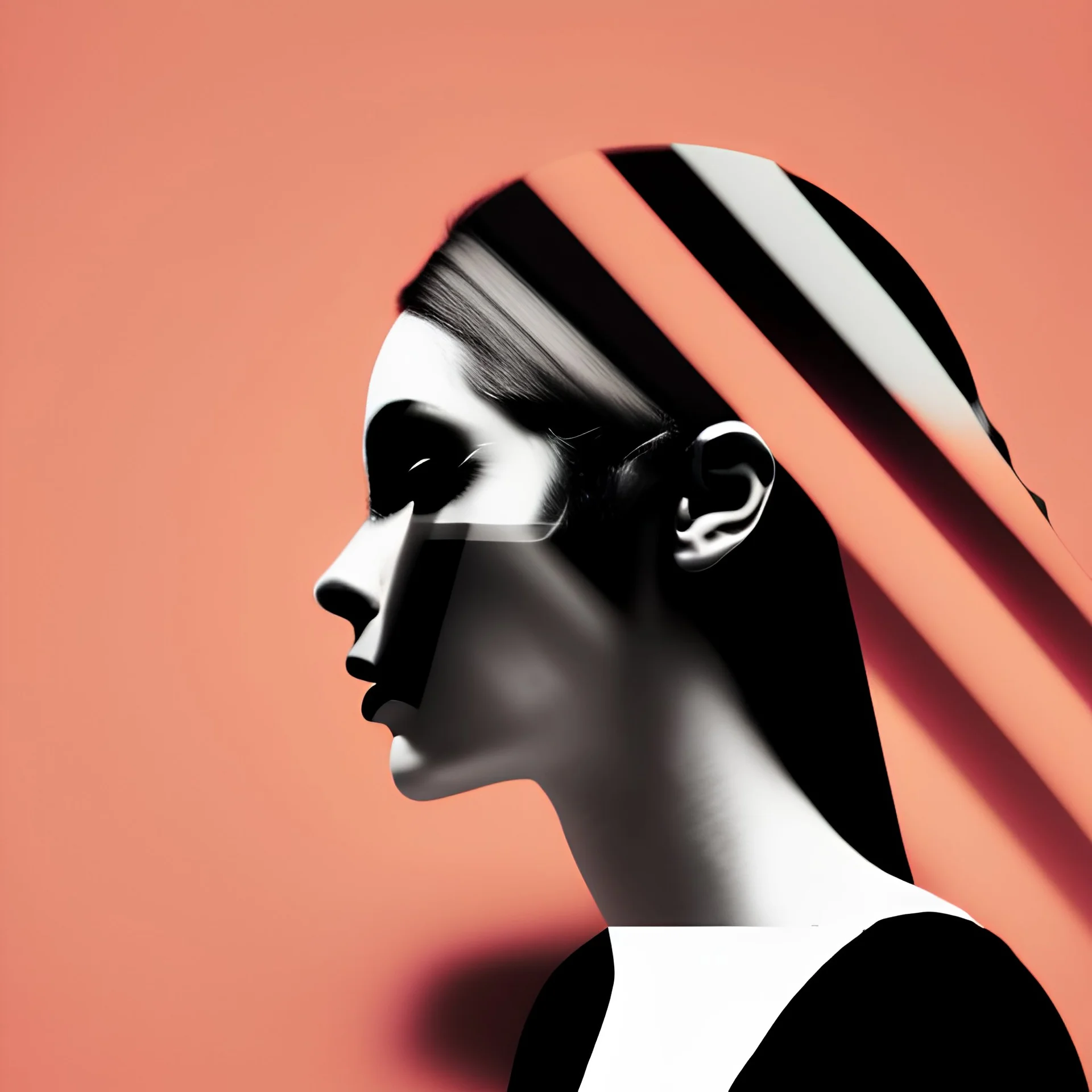 Album cover brutal shades fashion minimalism modular blur art