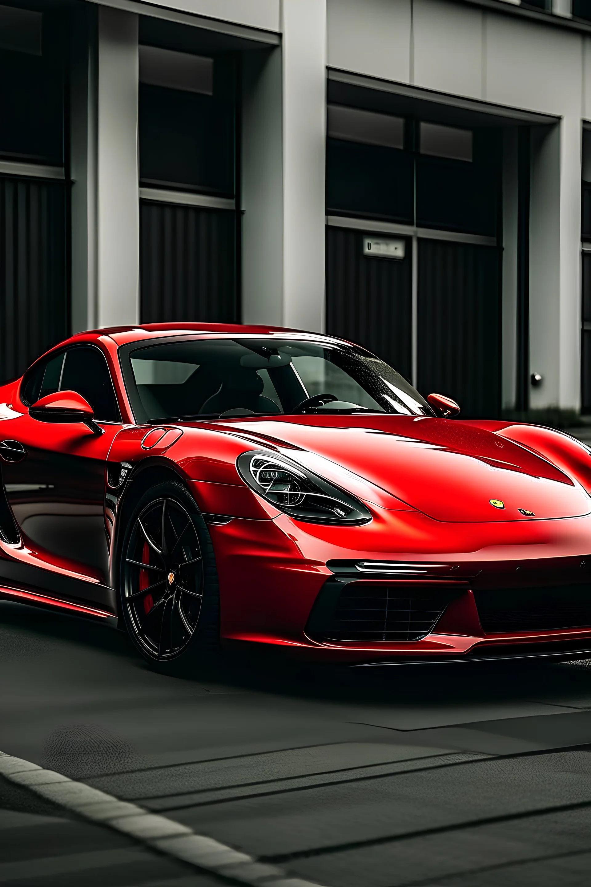 porsche 718 red