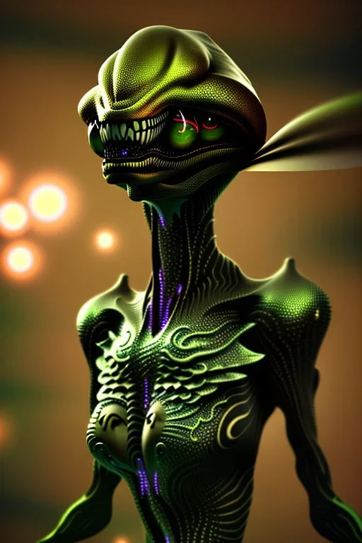 full bodied rapture alien, 8k, finely detailed, photo realistic.