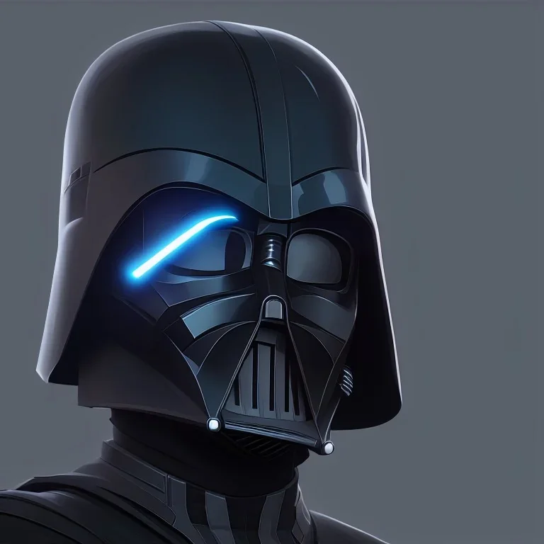 Futuristic helmet, Darth Vader style