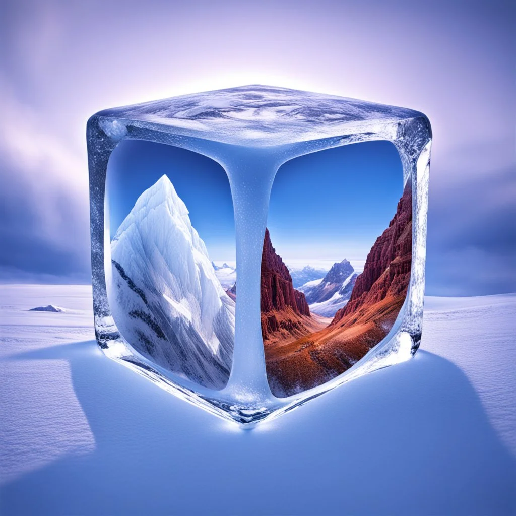 A WORLD INSIDE A CUBE OF ICE