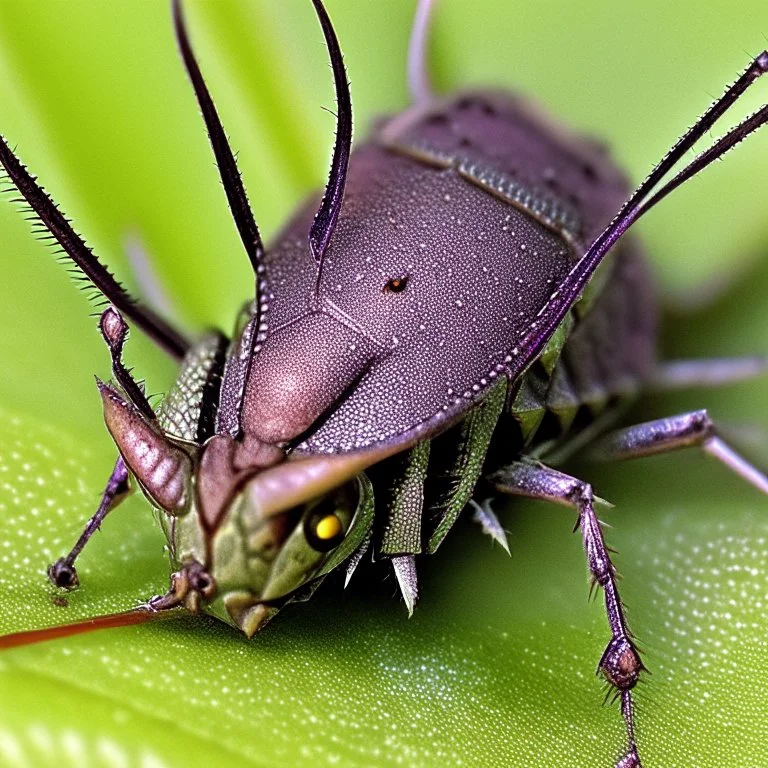 a man-faced_stink_bug, Catacanthus_incarnatus macro HDR photo