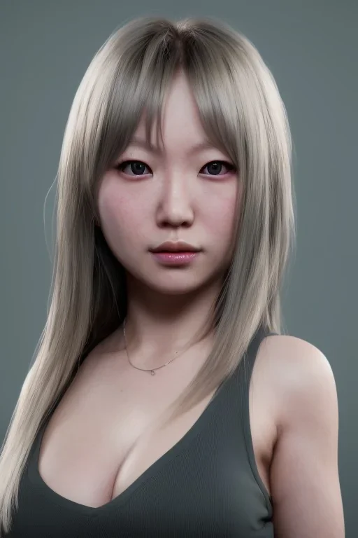 a Photorealistic dramatic hyperrealistic hitomi tanaka, unreal 5, octane render, cinema4d, dynamic lighting, dramatic lighting, 4k, redshift render, highly detailed, hyper realistic