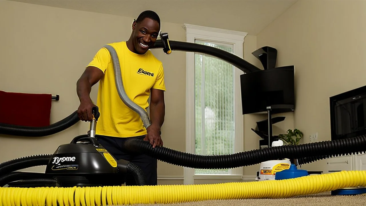 tyrone uses yellow eureka vacuum