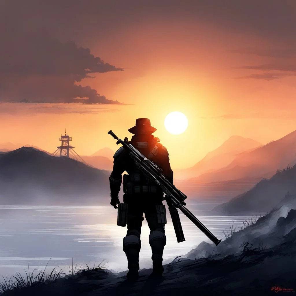 A company, always on the run Our destiny, oh, it's the rising sun I was born, a shotgun in my hands Behind the gun, I'll make my final stand, yeah