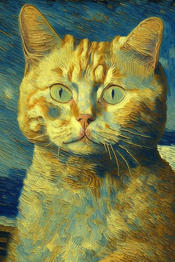 Porträt einer Katze von Van Gogh