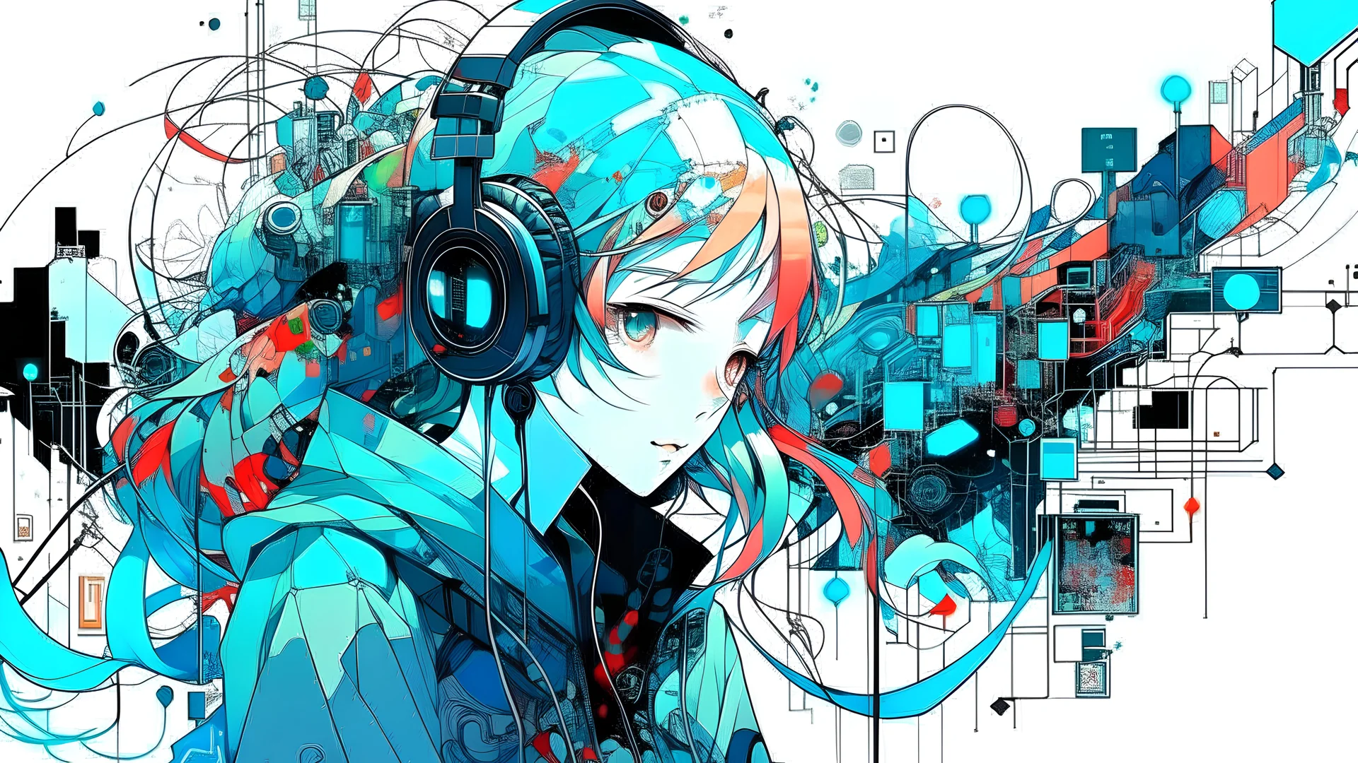 illust, technology, art