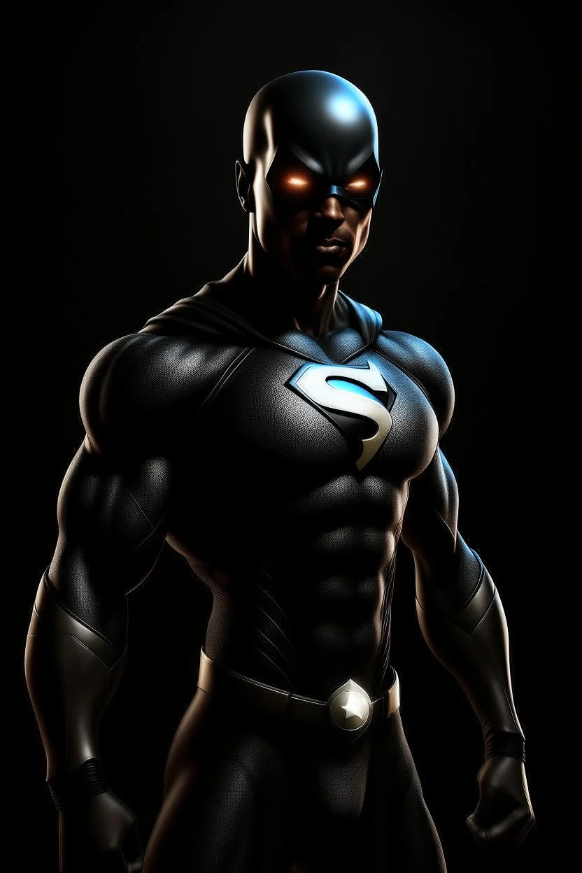 Light black super hero