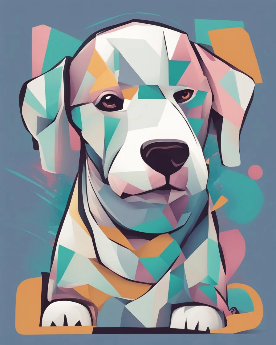 /imagine prompt: Zen Pup::2 Cubism, Pop art, Minimalism, Pastel colors, Surrealism, dogi memes:: t-shirt vector, center composition graphic design, splash brush,plain background::2 mockup::-2 --upbeta --ar 1:1