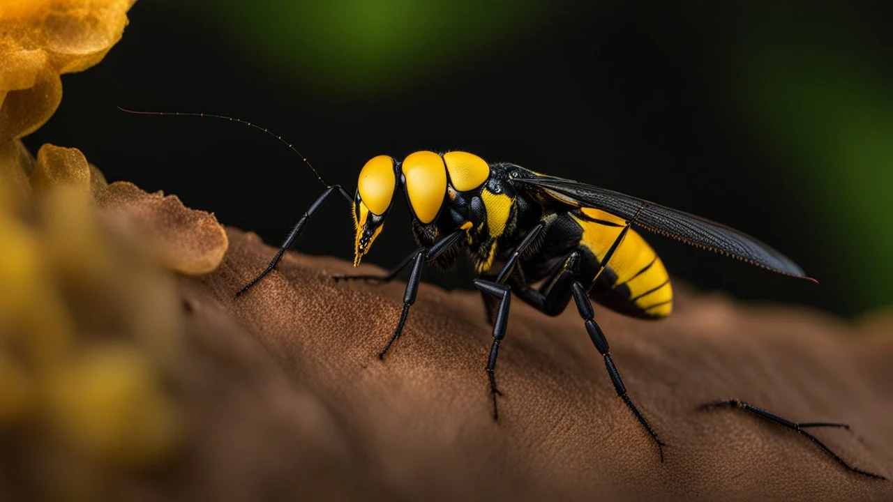 a national geographic style photograph of spider wasp lizard xenomorph hybrid