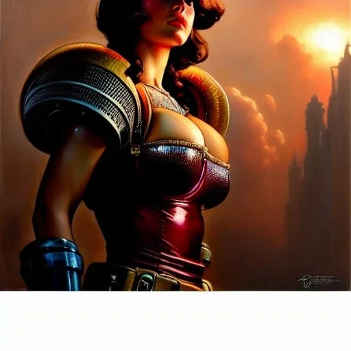 Drawing of beautiful face,'beautiful,Busty fit 'Piper Wright - Fallout 4 ',intense stare, ancient skintight armor, balanciaga fashion clothe painting by gaston bussiere, greg rutkowski, yoji shinkawa, yoshitaka amano, tsutomu nihei, donato giancola, tim hildebrandt Oil on canvas, cinematic composition, extreme detail,fit full head inside picture,16k