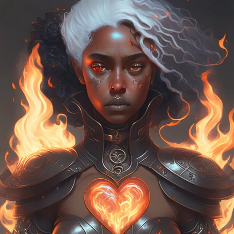 Ana de Armas, tom Bagshaw art style, high detail, high quality, ebony goddess, heater, iron coil heater, gears, steam, steal ribcage, steal breastplate, white hair, fire heart, heart on fire, metal made, 4k, high resolution. full detail. digital art, anime.