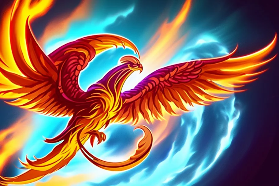 Phoenix like infinity logo