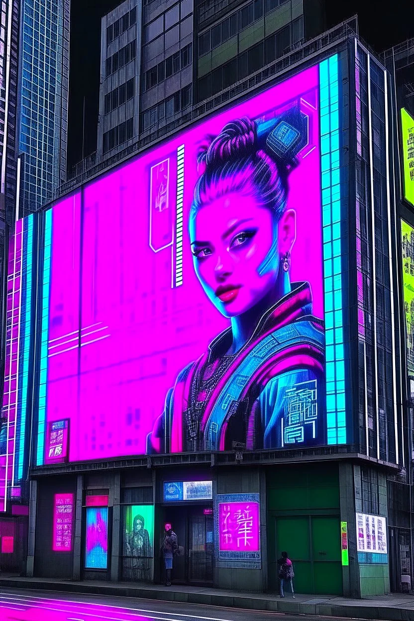 cyberpunk billboard