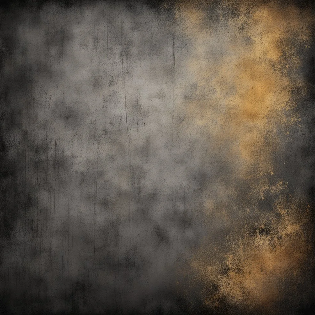 Hyper Realistic dark-grey & golden multicolor grungy rustic texture with vignette effect