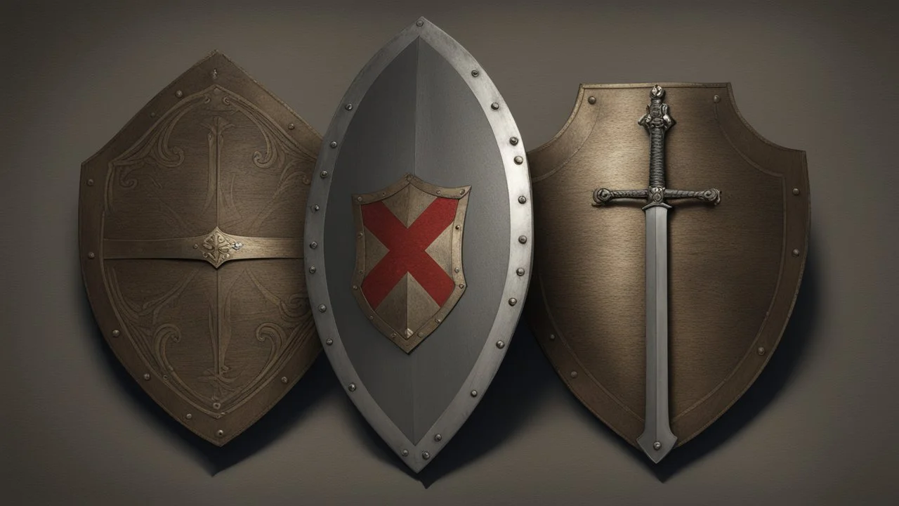 medieval sword and shield