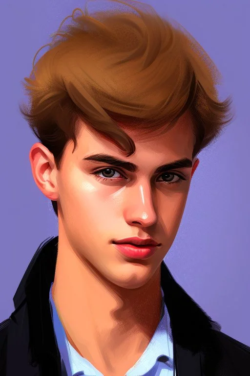 Extremely rich young guy portrait