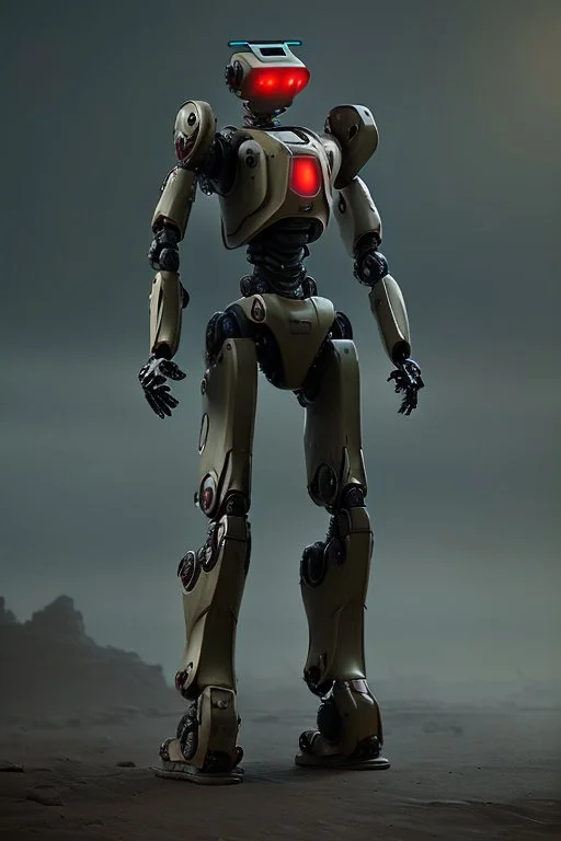 armor robot ai soldier mech dystopian scary