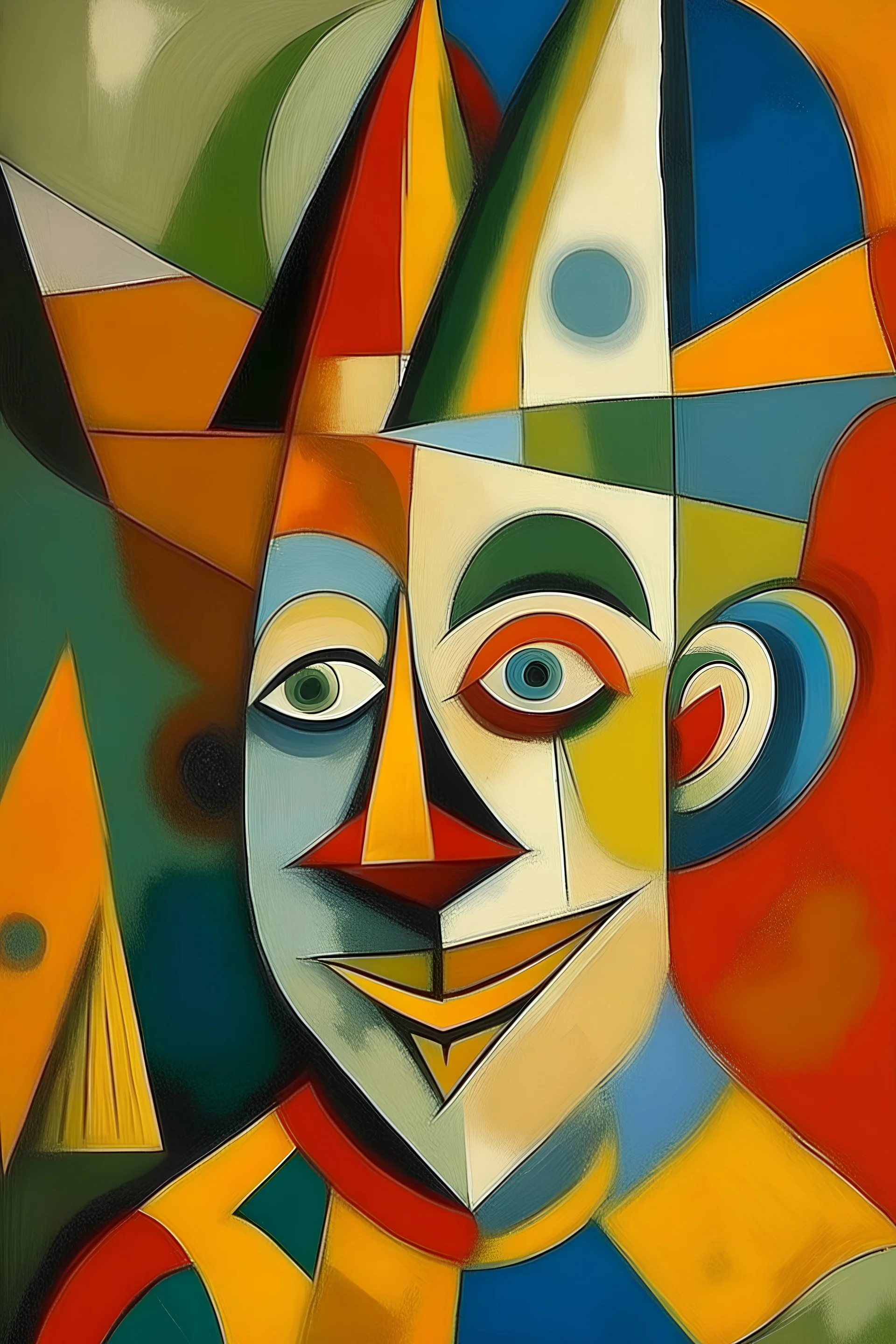 Early cubism Picasso clown