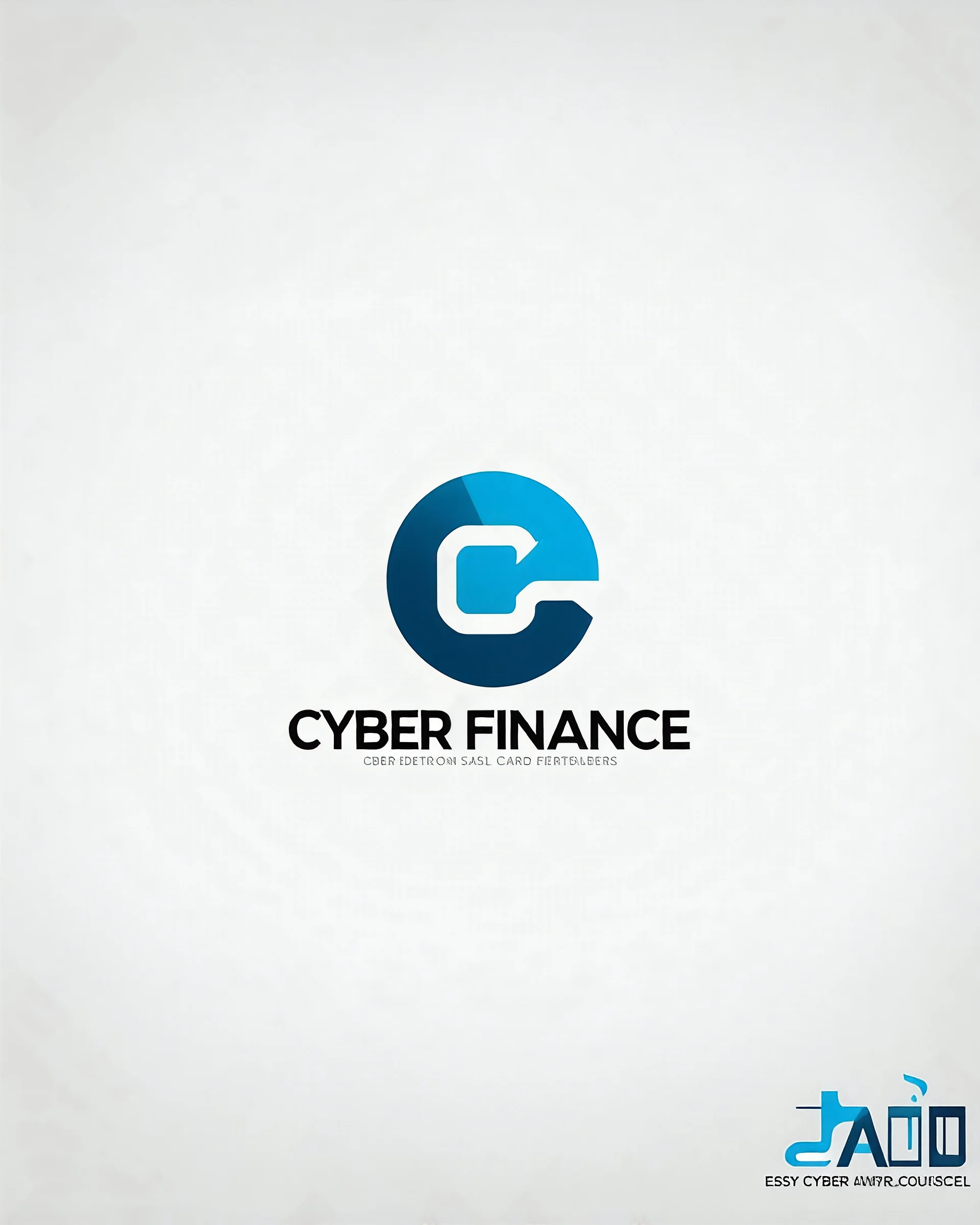 Cyber Finance logo Simple, easy and beautiful logo