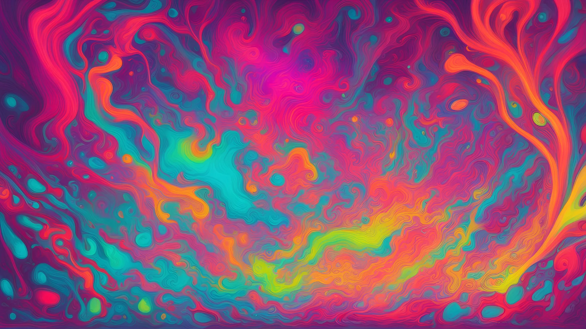 Delirium, florescent colors,