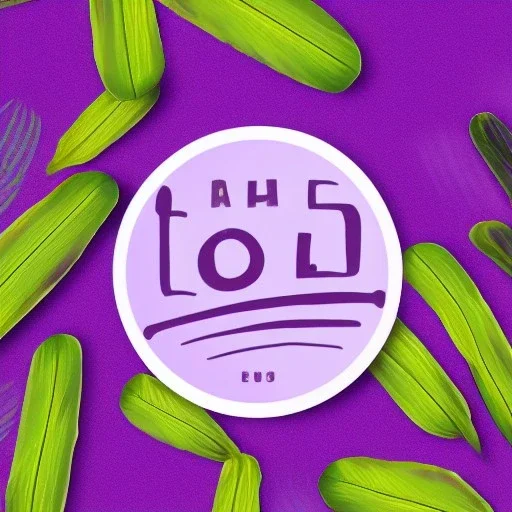 The palm kid logotype on a purple background