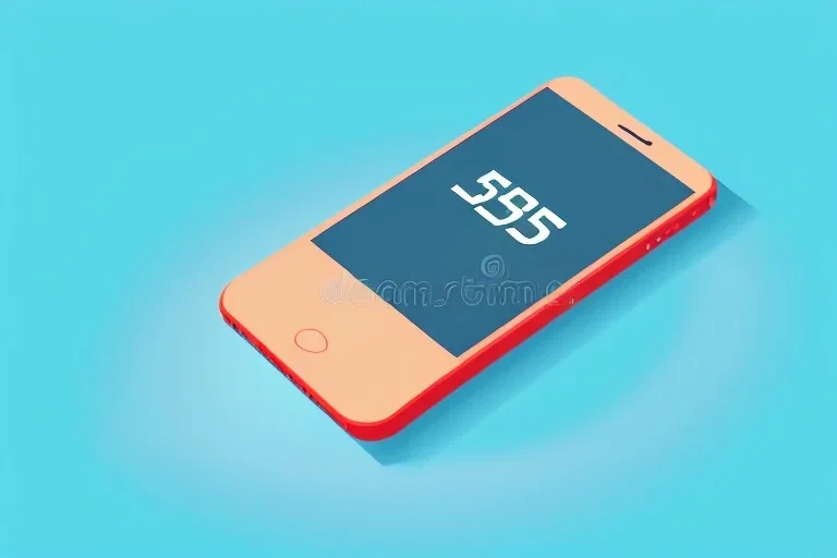 mobile phone 5g Vector 3d render isolated Vector internet Vector Illustration Vector