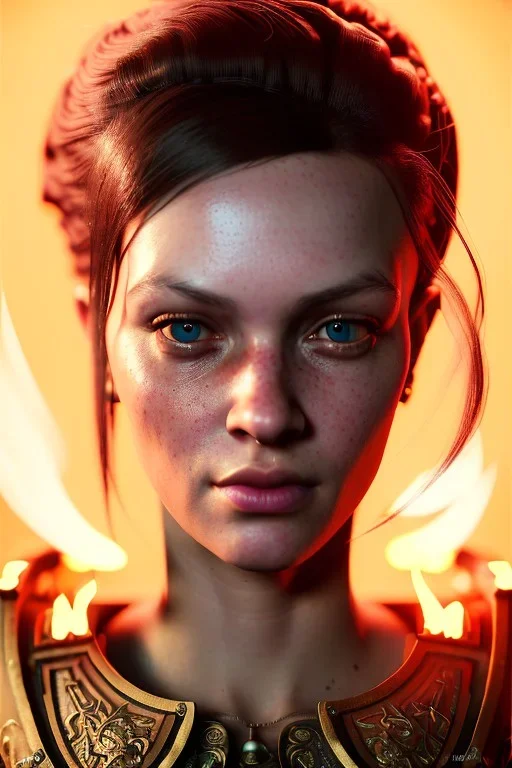 portrait of samantha prince set in fire, cinematic lighting, photorealistic, ornate, intricate, realistic, detailed, volumetric light and shadow, hyper HD, octane render, unreal engine insanely detailed and intricate, hypermaximalist, elegant, ornate, hyper-realistic, super detailed --v 4