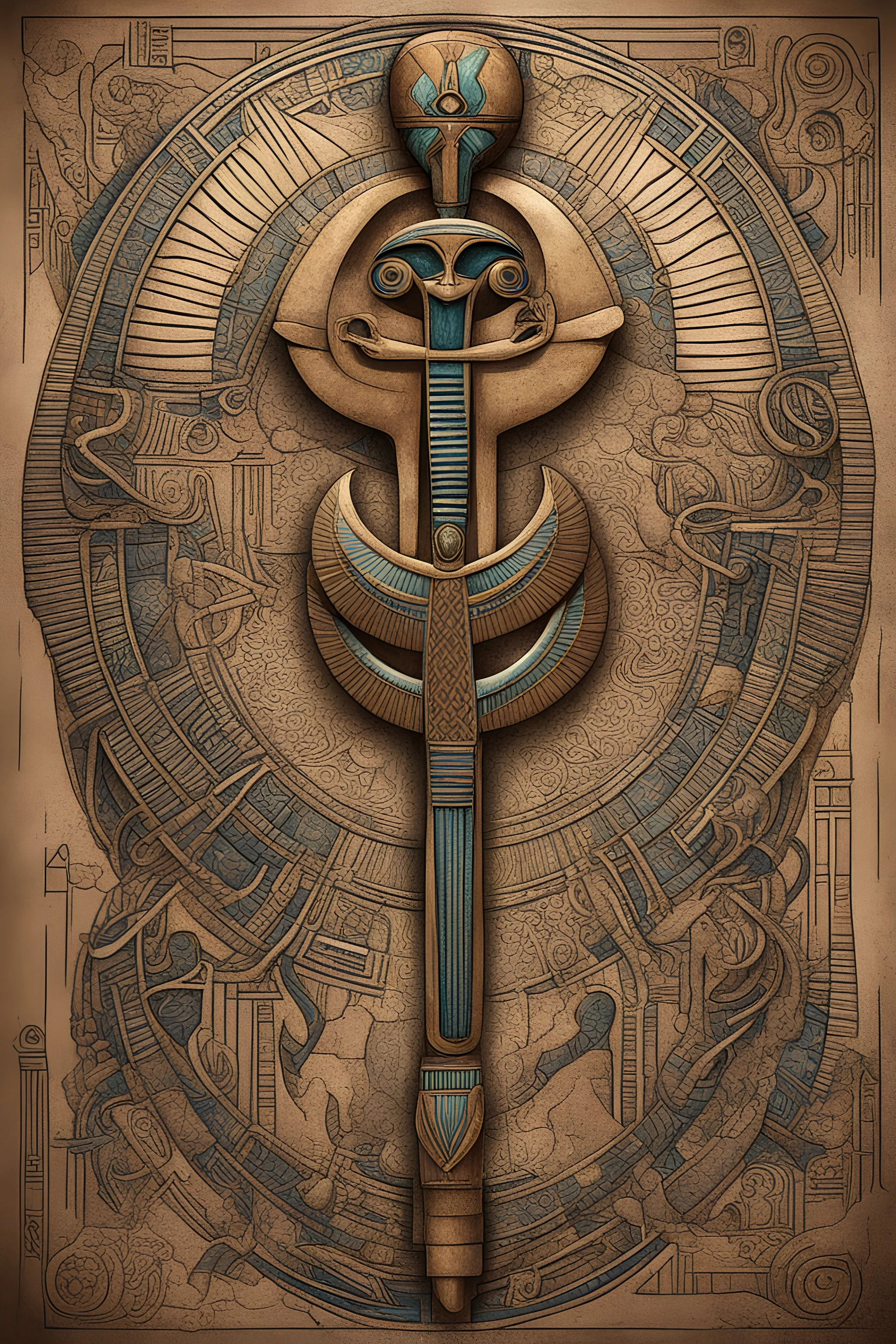 egyptian mythologic ankh design