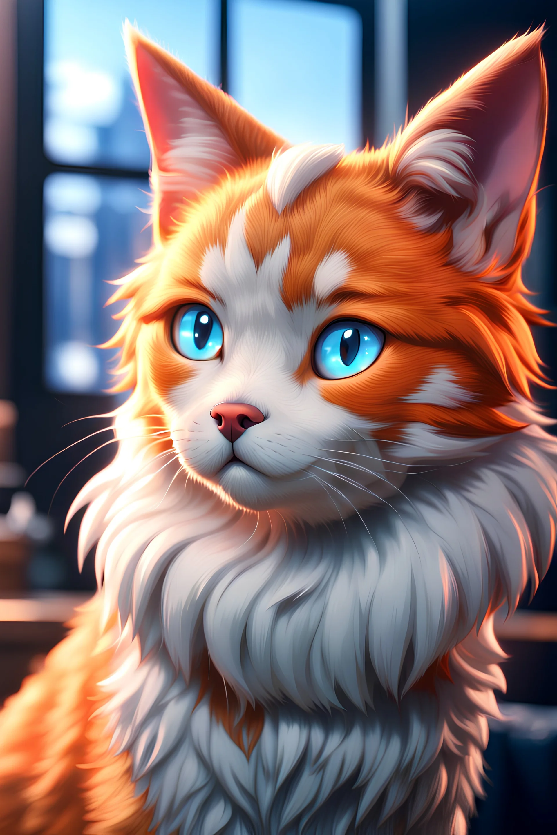 [Anime portrait] World of cats and dogs, 8K resolution, ultra graphics, high quality, perspectival, and detailed with lines.