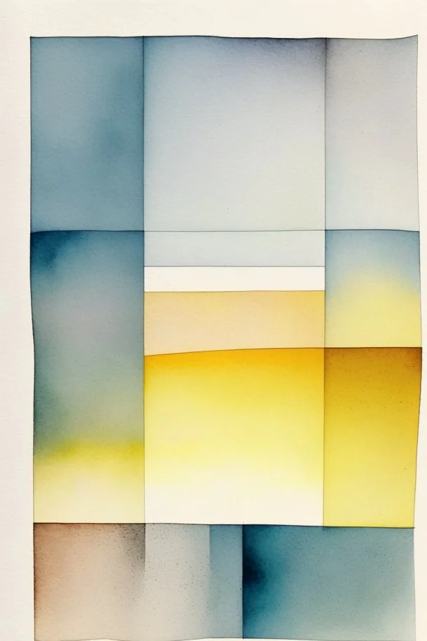Abstract watercolour painting in the style of Agnes Martin