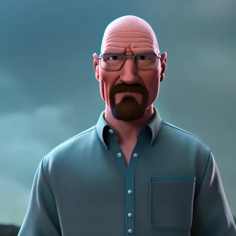 Walter White cyborg, 8k,