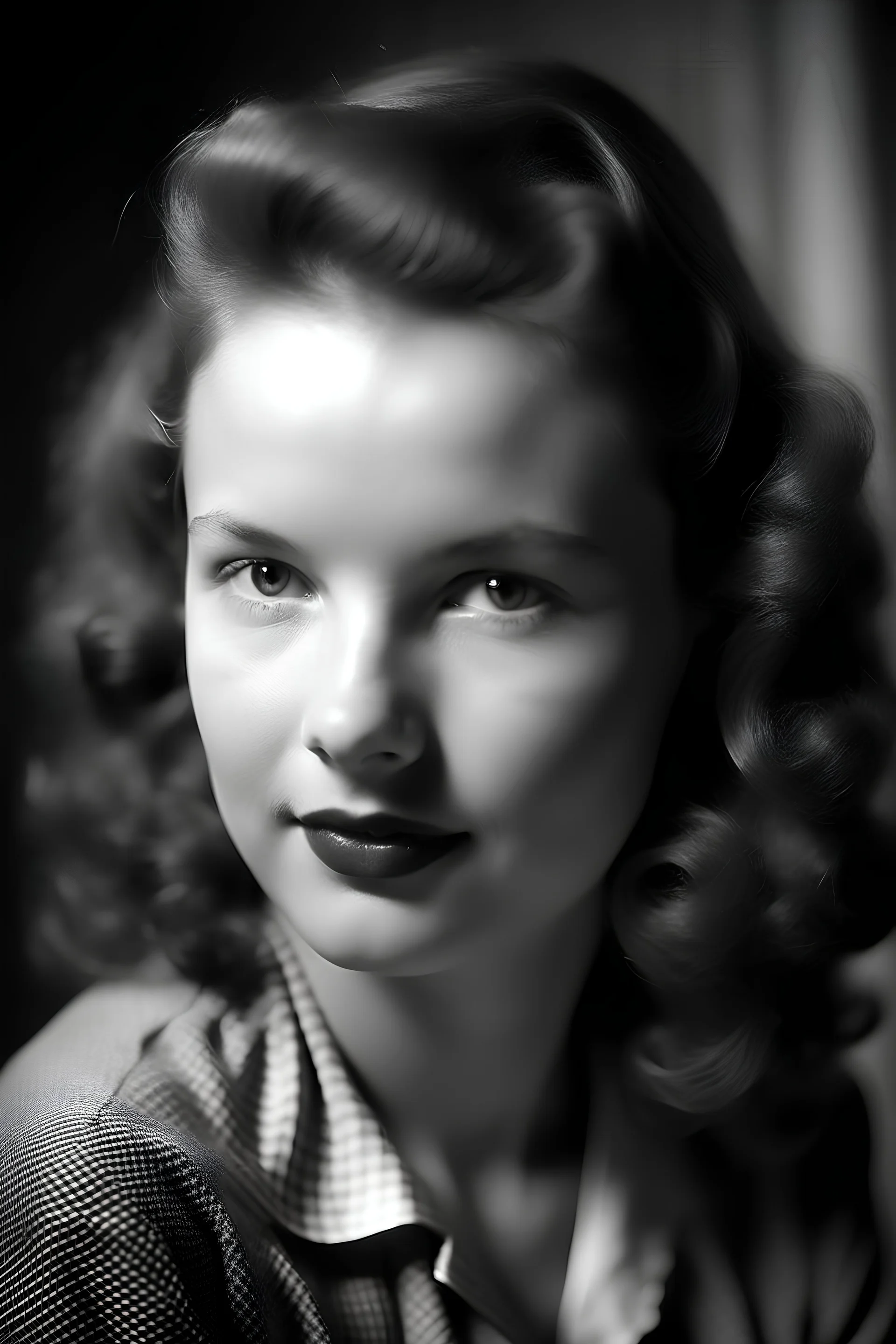 gutaussehende junge frau im jahr 1945