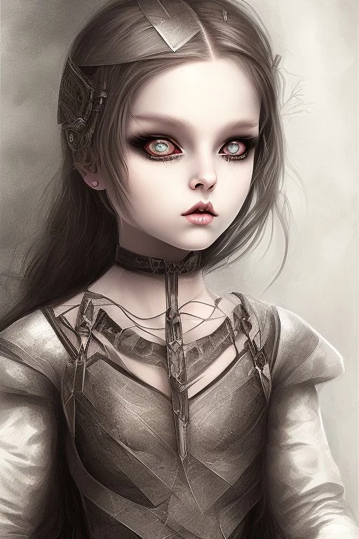 a young gothic demon girl