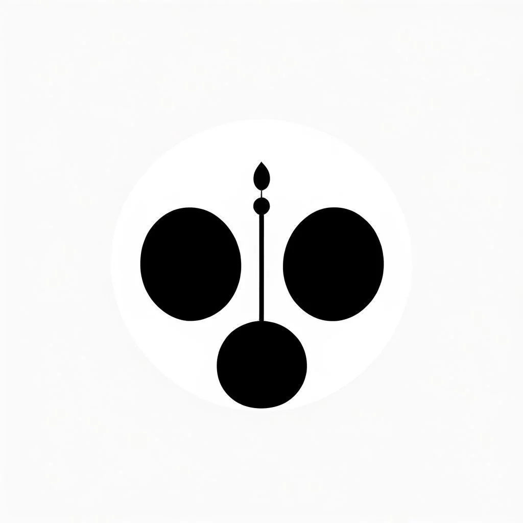 minimal bauhaus logo flower black and white dinamic dribbble behance award winning