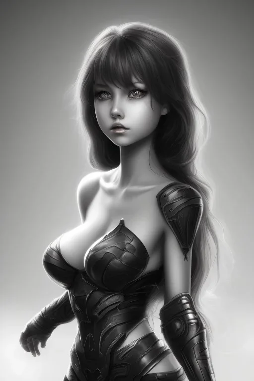 girl darkness realistic cute hell body