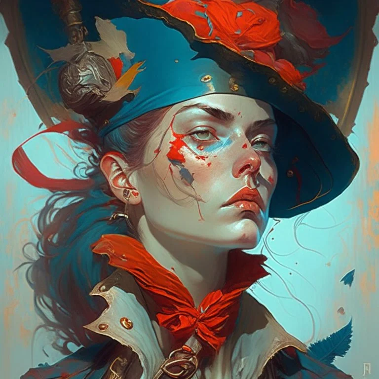 dream portrait of female pirate by james jean