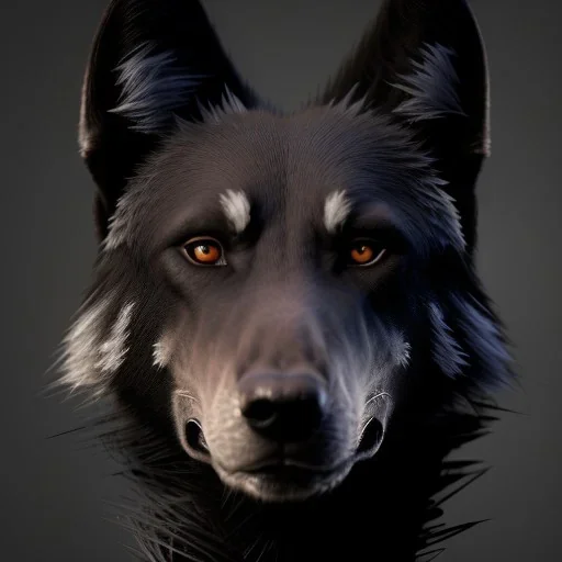 portrait of a male anthropomorphic black wolf mix with ancient Mummy Ahmment, unreal engine 5, artistic lighting, highly detailed, photorealistic, fantasy, Fire theme art, 8K, close-up face, anatomically perfect face, ignore NSFW, apocalypse,