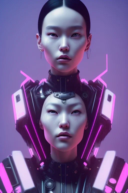 Portrait, Front image, cyberpunk Asian woman with rabbit mask, black pink color, latex dress, highly detailed, concept art, smooth, unreal engine 5, god rays, ray tracing, RTX, lumen lighting, ultra detail, volumetric lighting, 3d, finely drawn, high definition, high resolution.