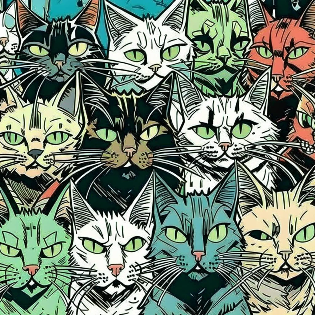 cats estilo cómic