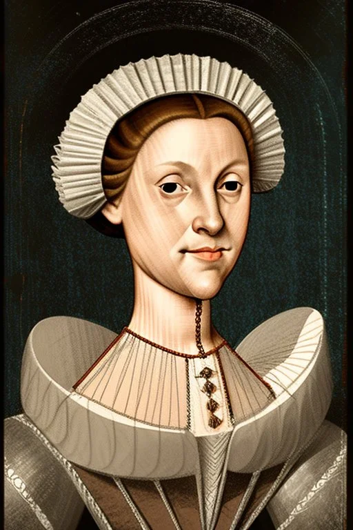 Portrait of a powerful female leader in the 1600s