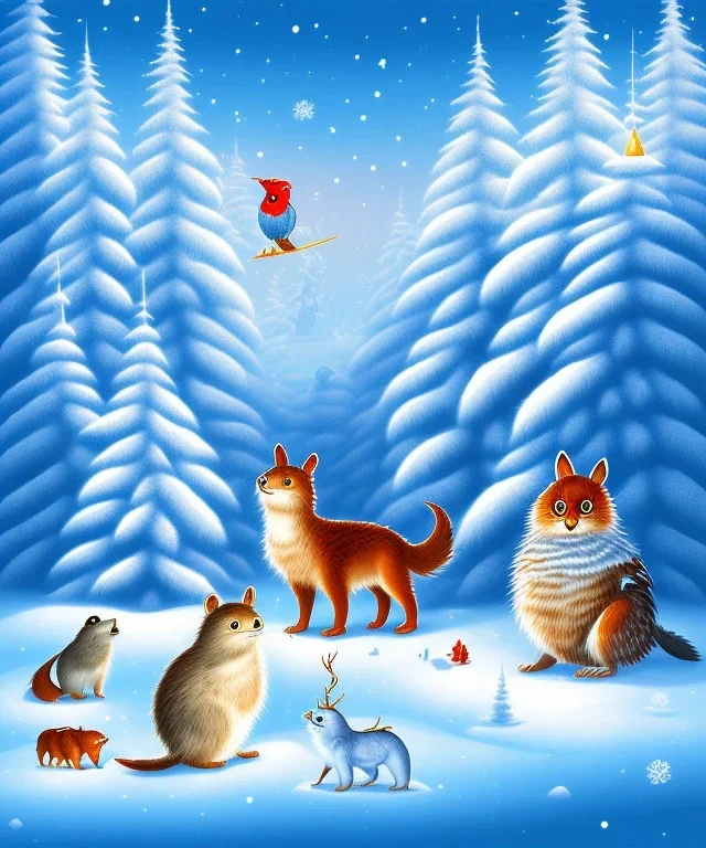 Cute Winter animals