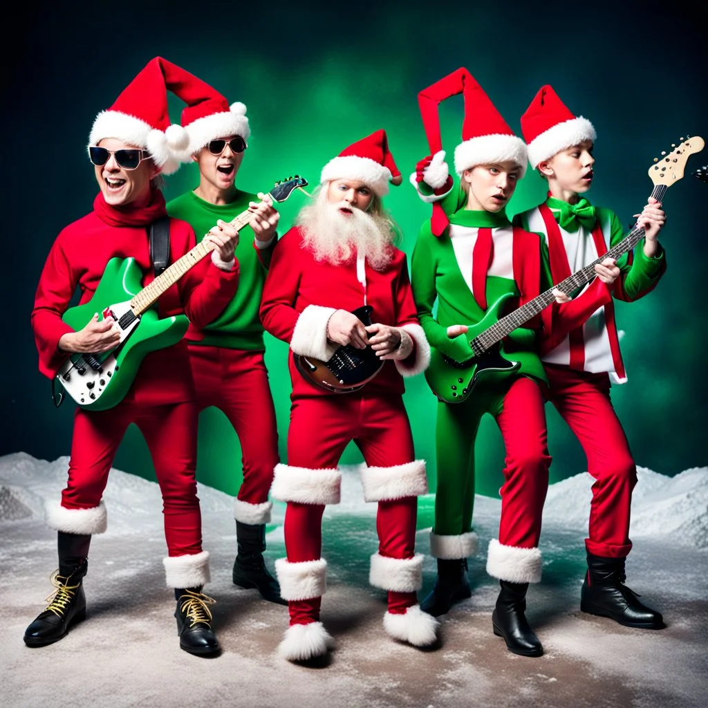 Santa's elves have formed a rock band