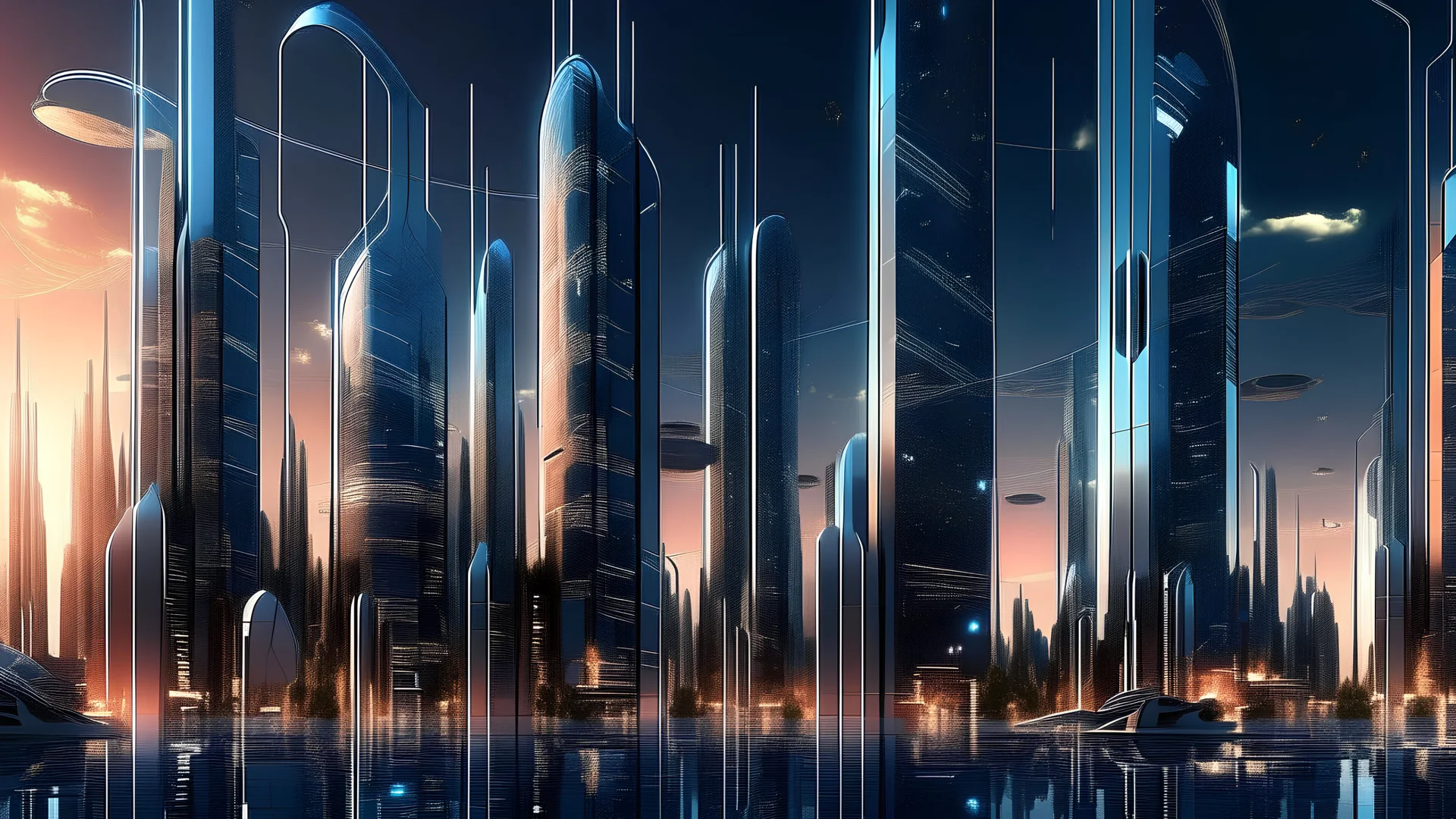 City Technology skyline year 2030