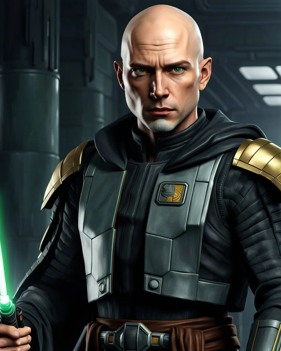 Star wars bald male corellian jedi pilot wearing b... | @Daemoniac6891