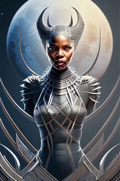 sango fantasy, fantasy magic, intricate, sharp focus, illustration, highly detailed, digital painting, concept art, matte, artgerm and paul lewin and kehinde wiley, masterpiece Asian lady black panther Papu New Guina pyramid black silver space lady space blood moon galaxy