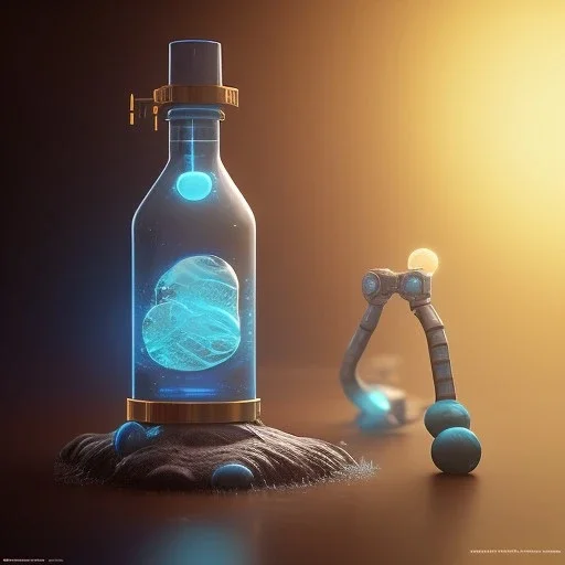 a blue glowing mana potion, steam punk, realistic, made in octane, cinematic, ultra-realistic, extremely detailed octane rendering, 8K, VRAY Super Real ar 2:3, dof photorealistic futuristic 50mm lens hard lighting dark gray tintype photograph, realistic lighting