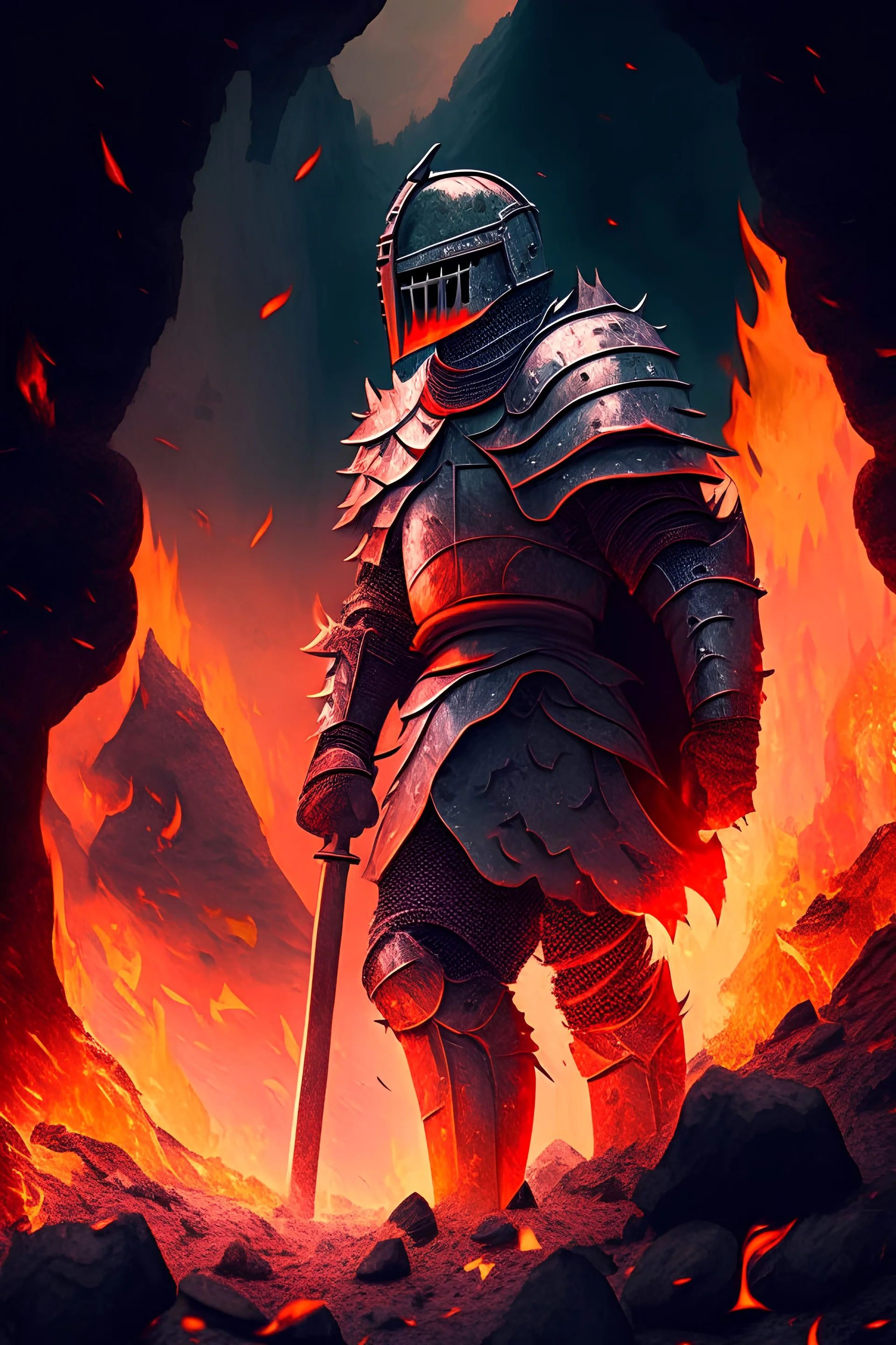 knight in lava land