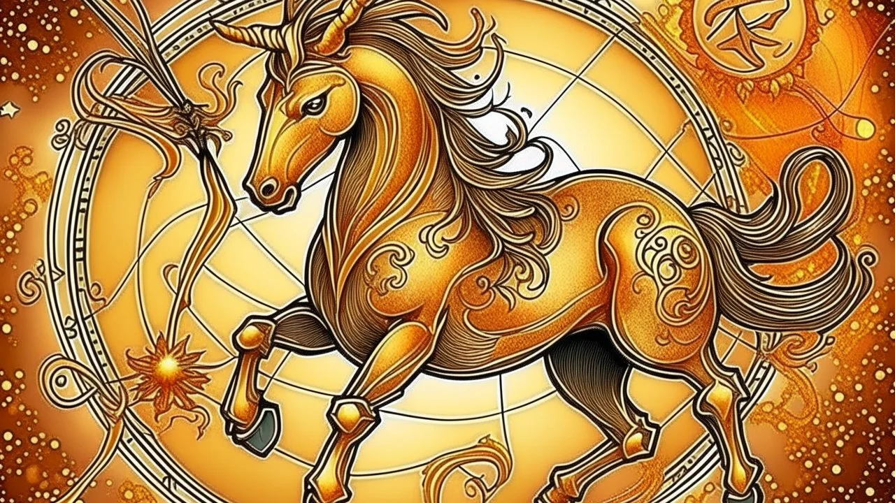 draw a Sagittarius according to the zodiac sign who was born in the year of the dragon